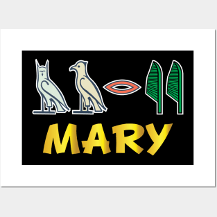 MARY-American names in hieroglyphic letters,  a Khartouch Posters and Art